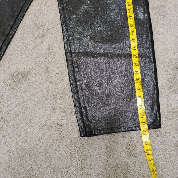 Woman's Jeans Black Denim Metallic finish size 20 - Picture 5 of 9